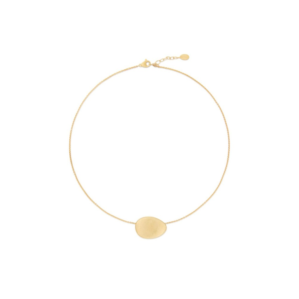 Yellow Gold Lunaria Single-Strand Necklace