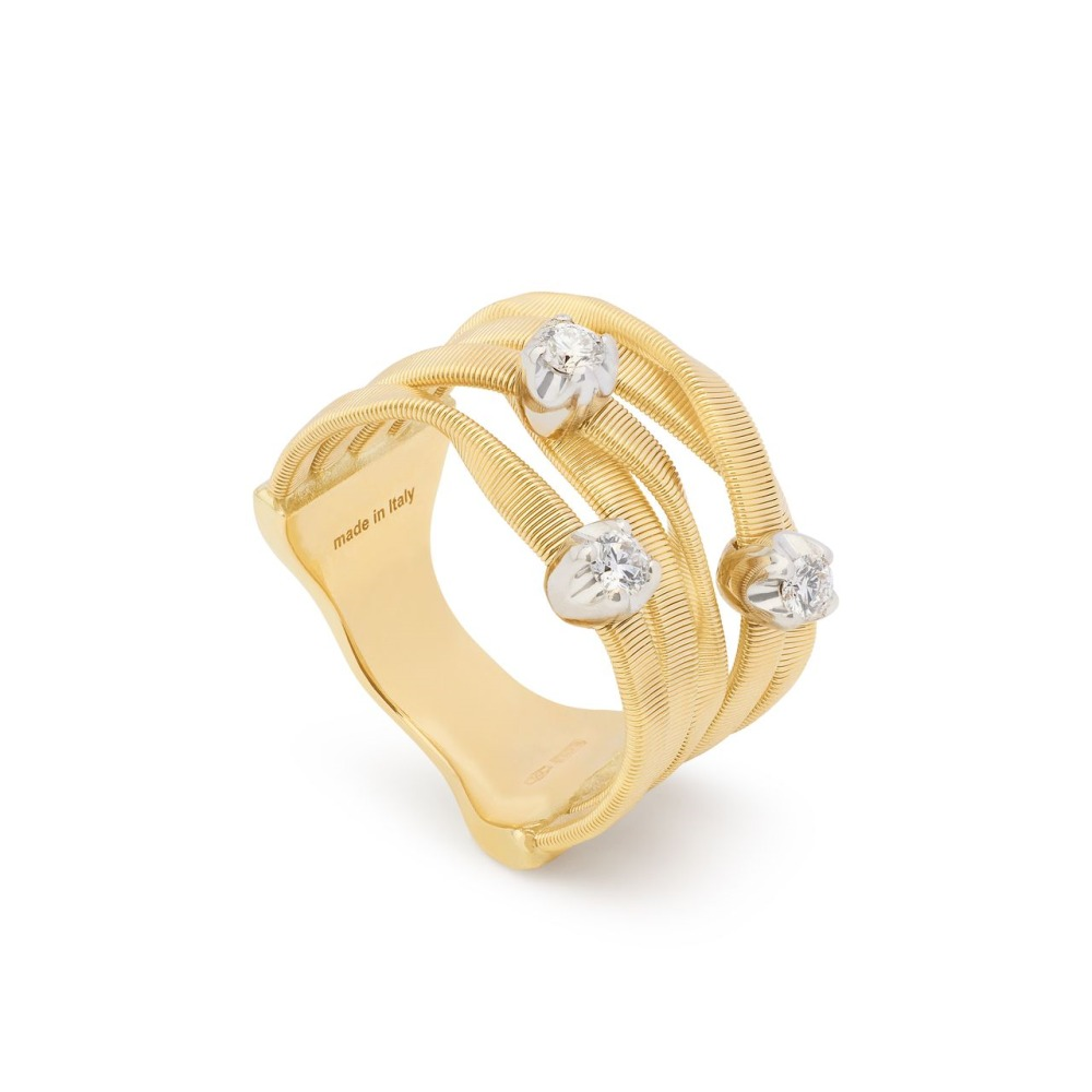 Yellow and White Gold Marrakech 5-Strand Diamond Ring