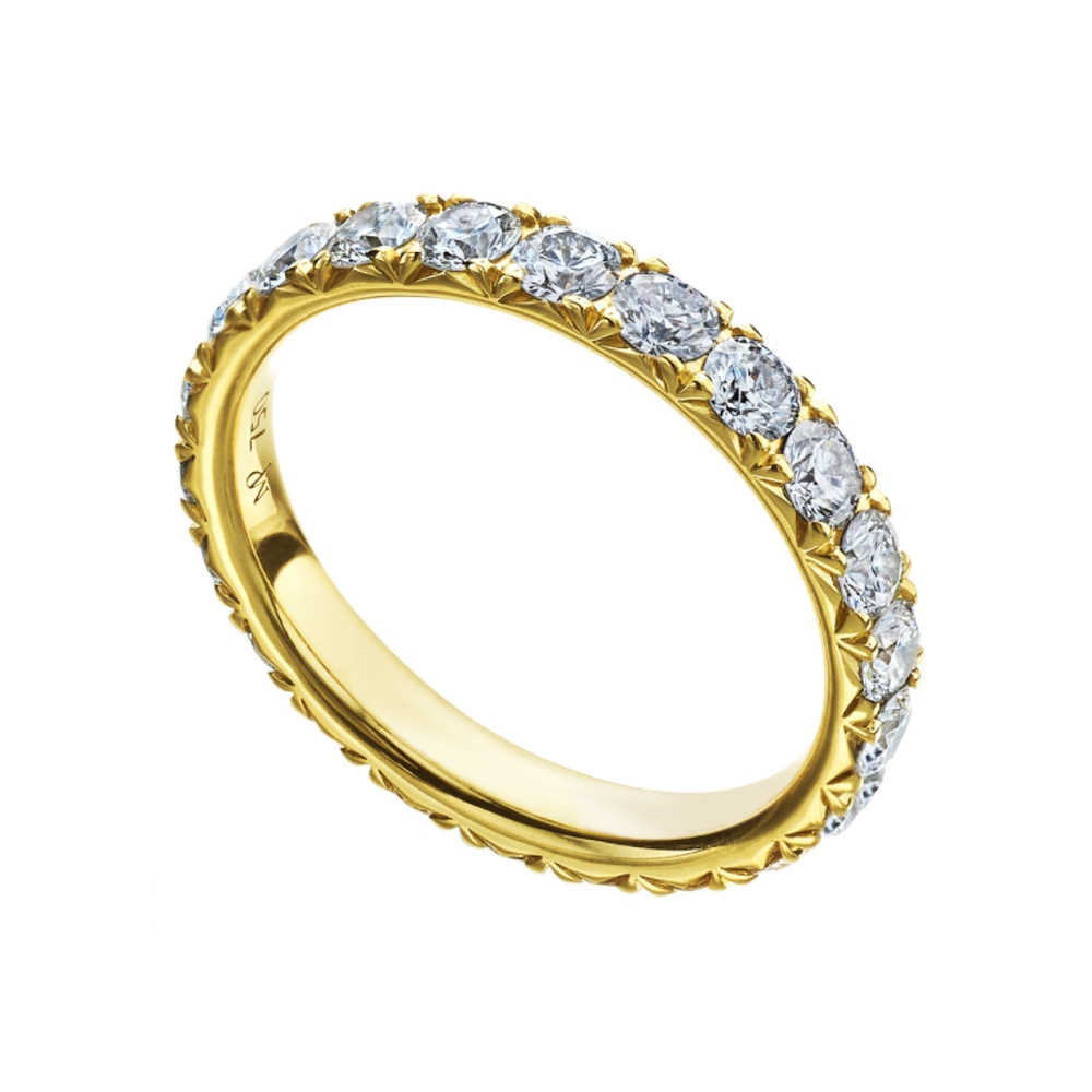 Yellow Gold and Diamond Eternity Band