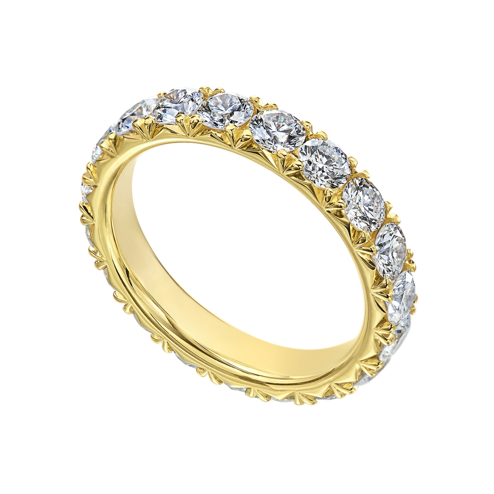 Yellow Gold and Diamond Eternity Band