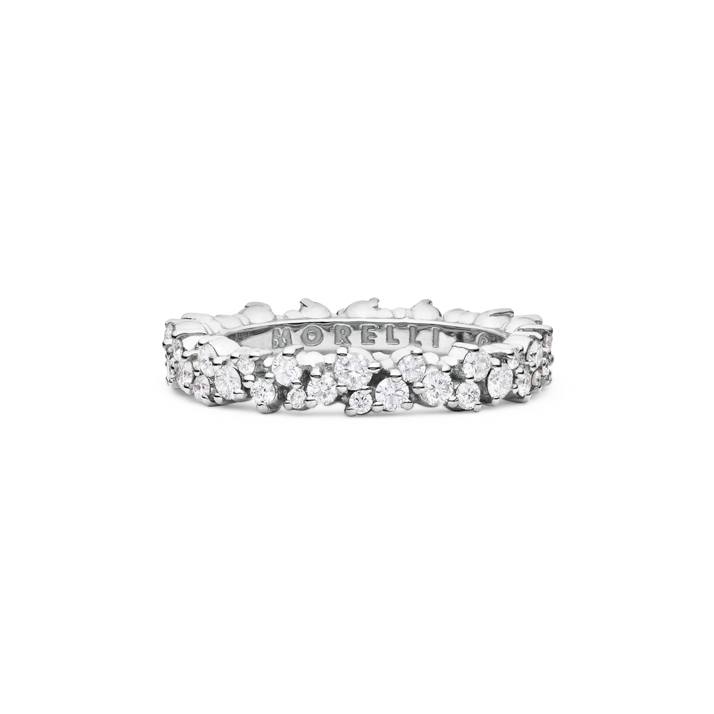 White Gold Confetti Diamond Ring