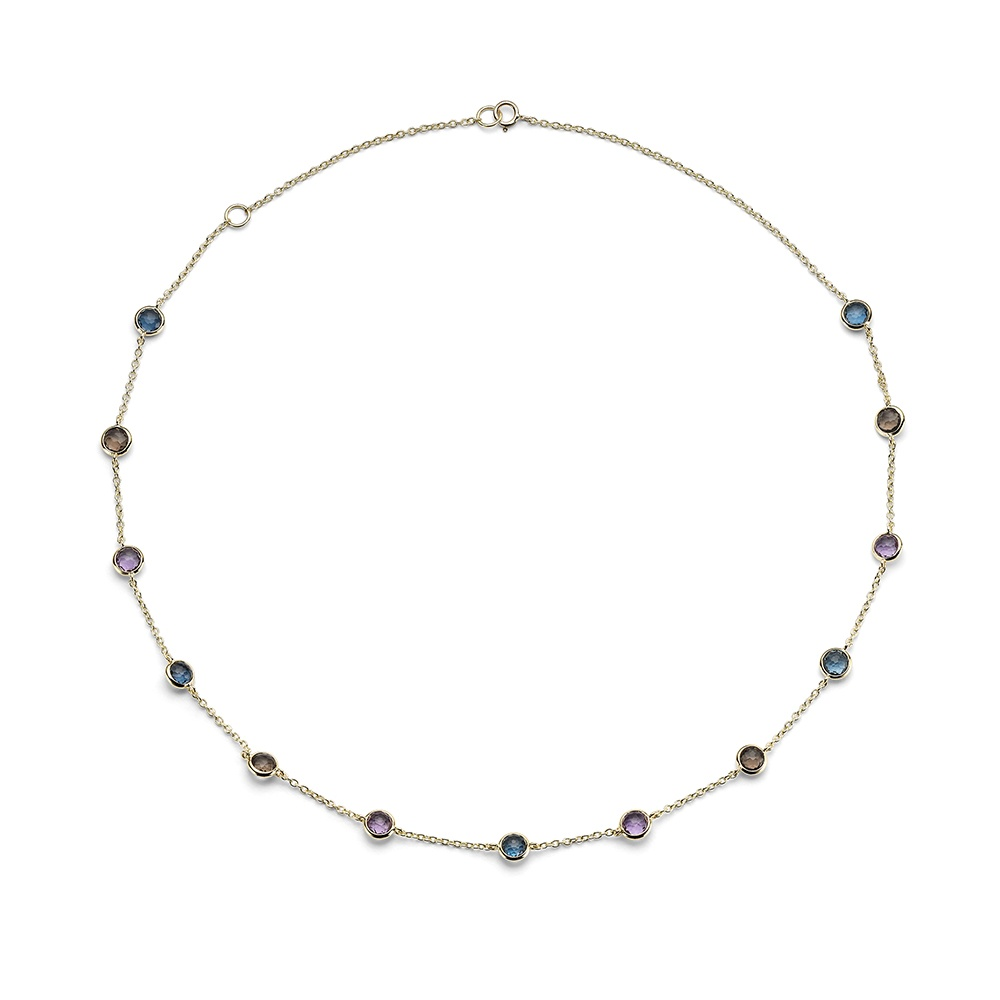 Yellow Gold 13-Stone Mistero Necklace