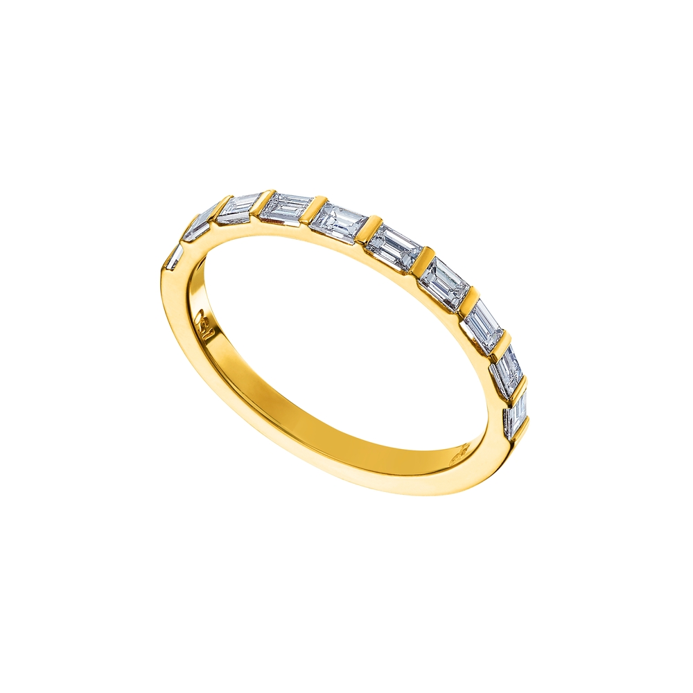 Yellow Gold and Diamond Band
