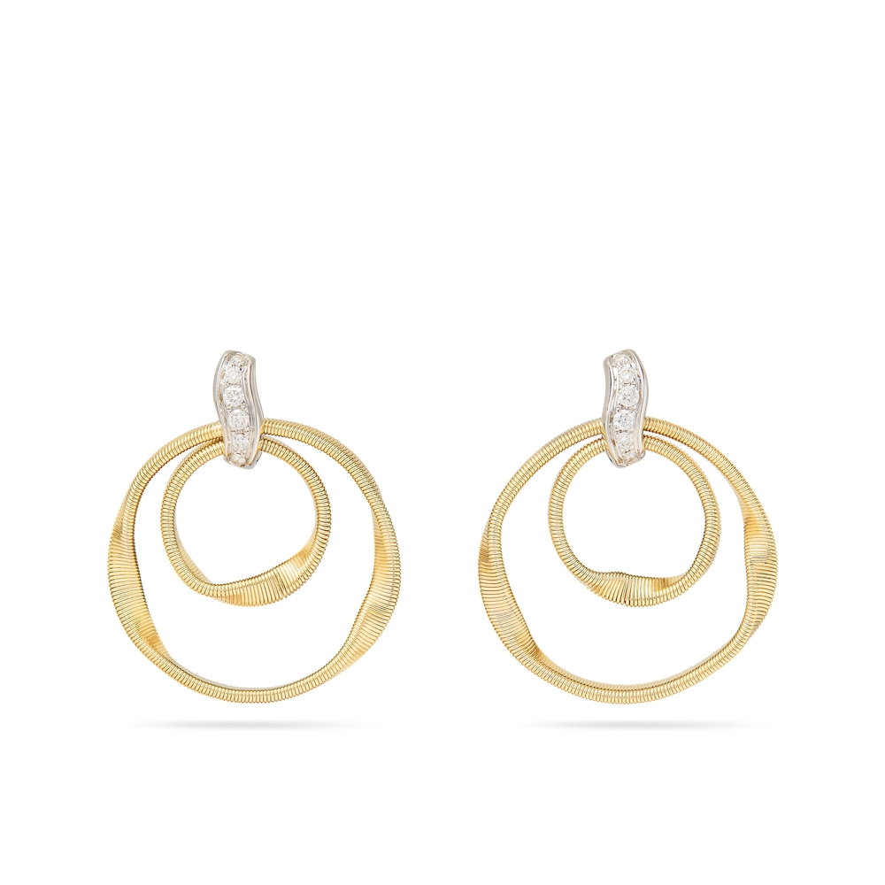 White/Yellow Gold Diamond Marrakech Earrings