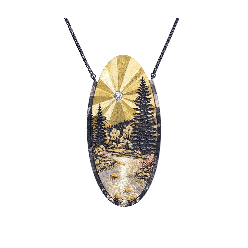 Walk Along the Mountain Creek Necklace
