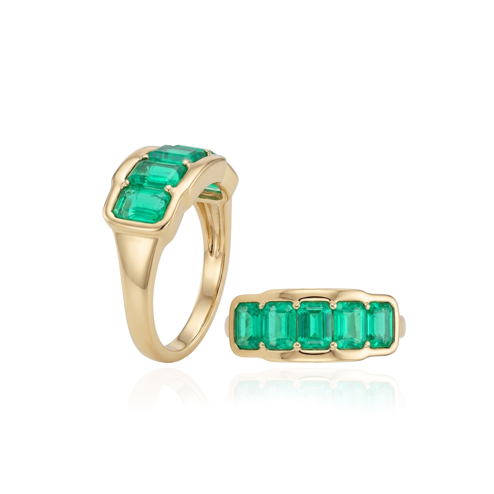 Yellow Gold and Emerald Ring