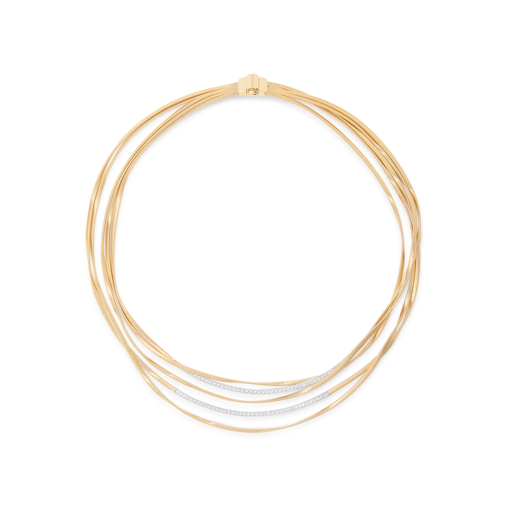 White/Yellow Gold Diamond Marrakech Necklace