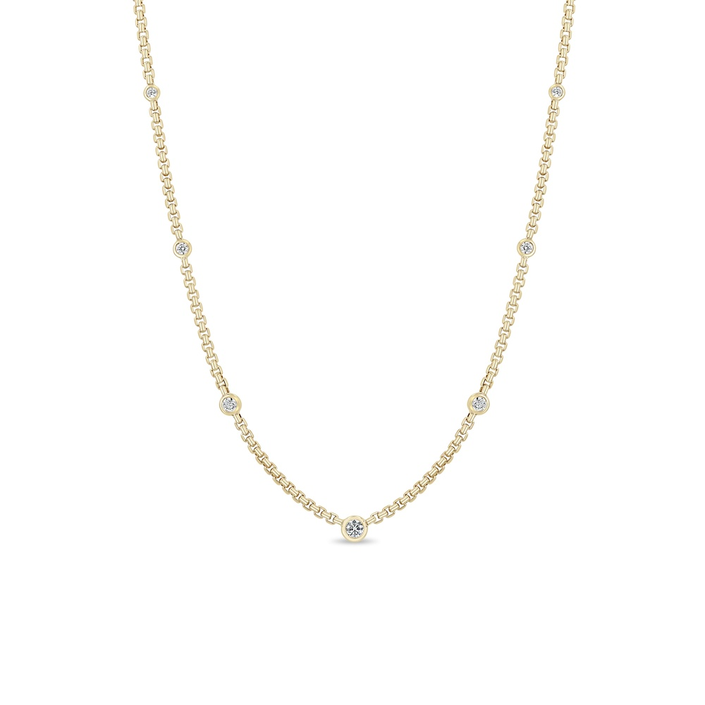 Yellow Gold and Diamond Necklace