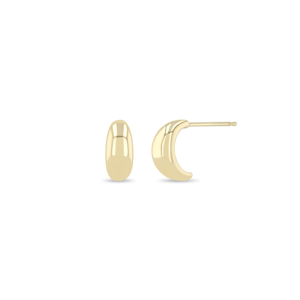 Yellow Gold Small Aura Huggie Earrings