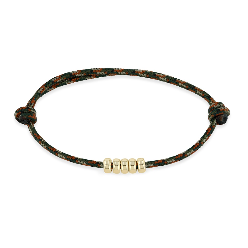 Yellow Gold Camo Mix Paracord Bracelet