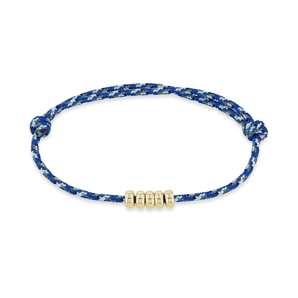 Yellow Gold Navy Mix Paracord Bracelet