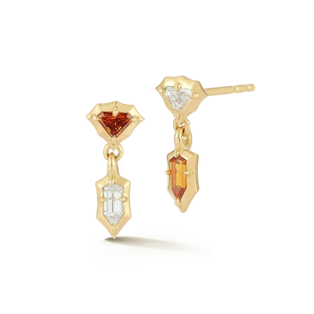 Yellow Gold Single Alchemy One-of-a-Kind Earrings