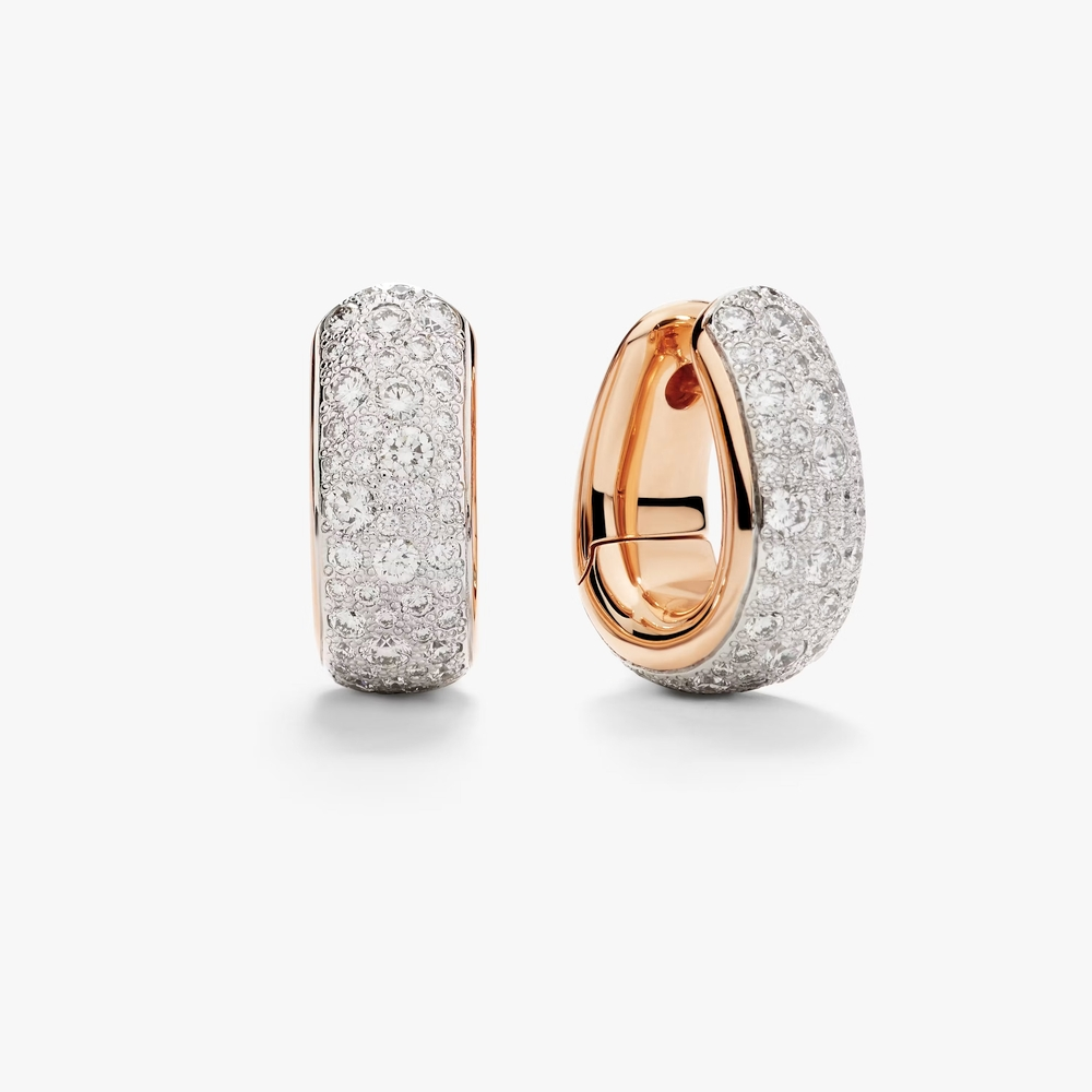 Rose Gold and Diamond Iconica Earrings