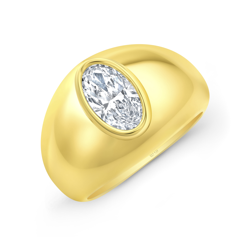 Yellow Gold and Diamond Ring