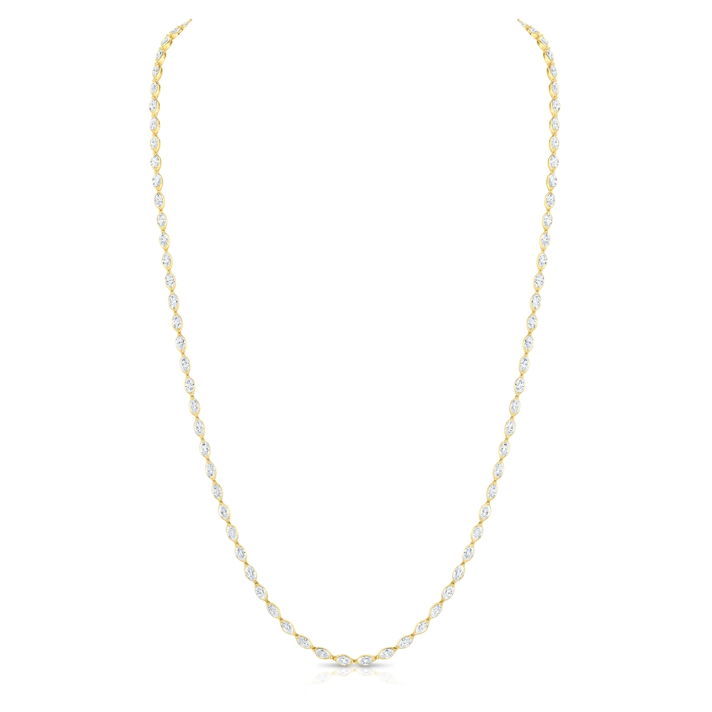 Yellow Gold and Diamond Necklace