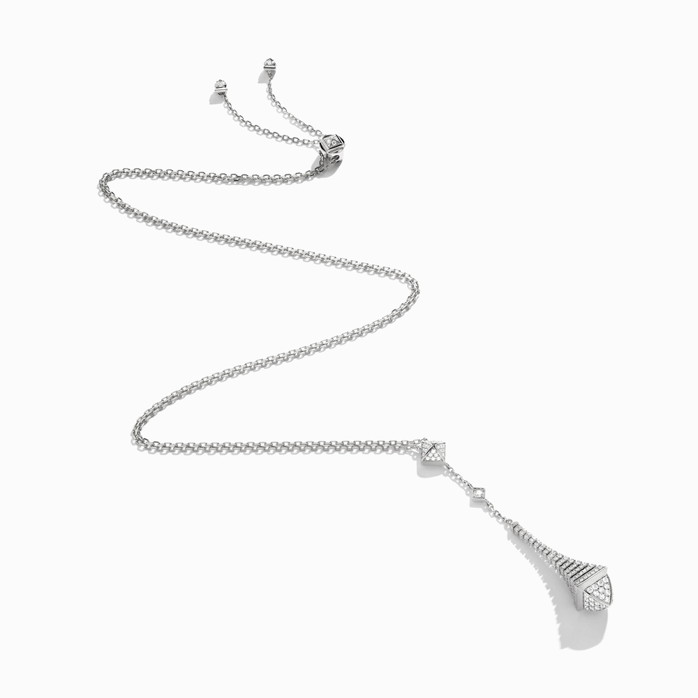 White Gold and Diamond Cleo Necklace