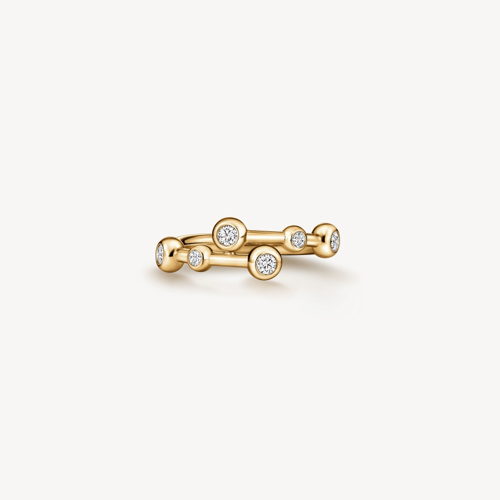 Yellow Gold and Diamond Dream Bypass Ring