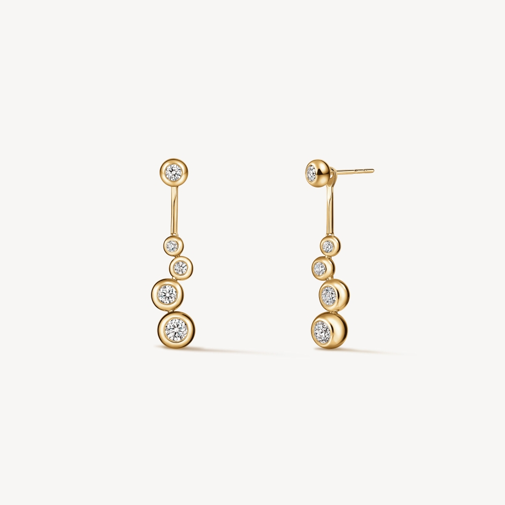 Yellow Gold and Diamond Dream Large Drop Earrings