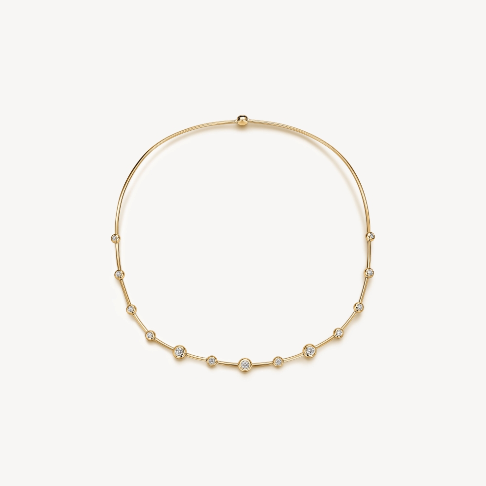 Yellow Gold and Diamond Dream Floating Choker